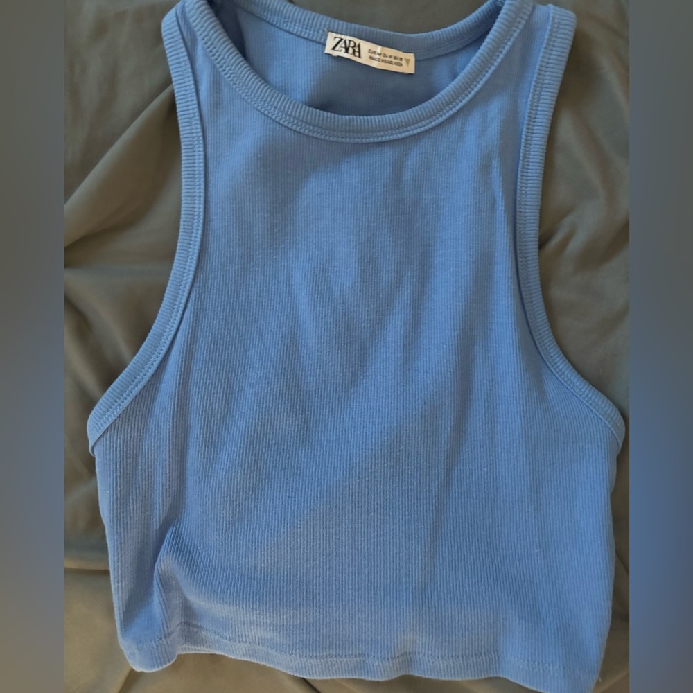 zara cropped tee size small/medium